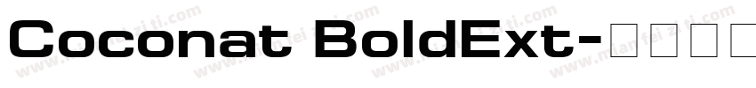 Coconat BoldExt字体转换